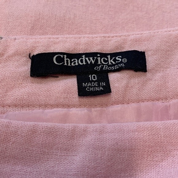 Chadwick’s | Lined Pink Pencil Skirt 10 - Picture 3 of 5